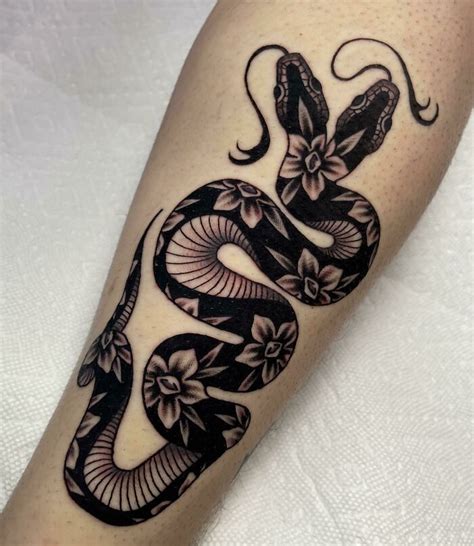 snake shin tattoo|85 Snake Tattoos That May Have You Wrapping Around The Idea